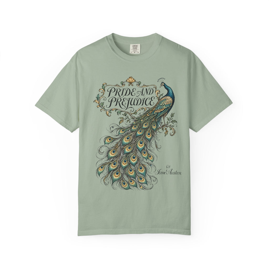 Pride & Prejudice Peacock Comfort Colors T-Shirt