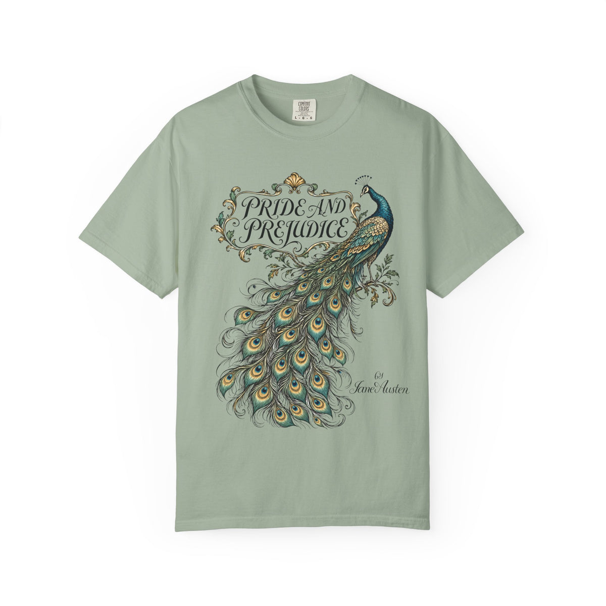 Pride & Prejudice Peacock Comfort Colors T-Shirt