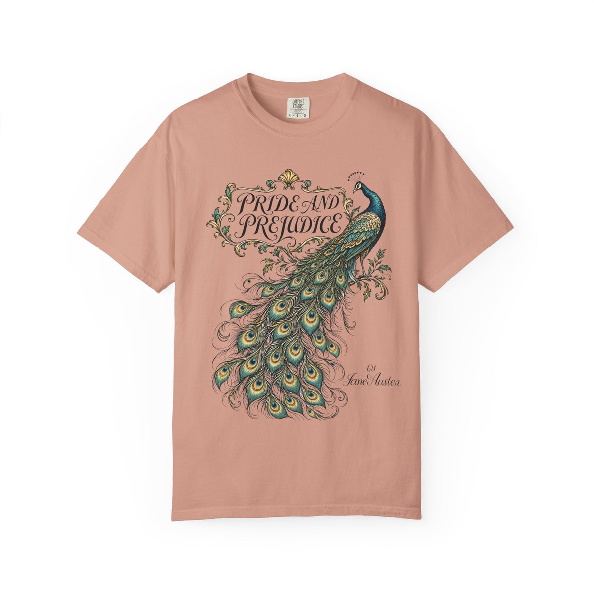 Pride & Prejudice Peacock Comfort Colors T-Shirt