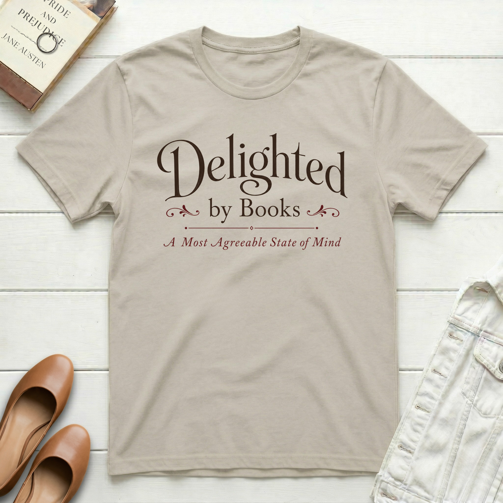 Delighted by Books T-Shirt