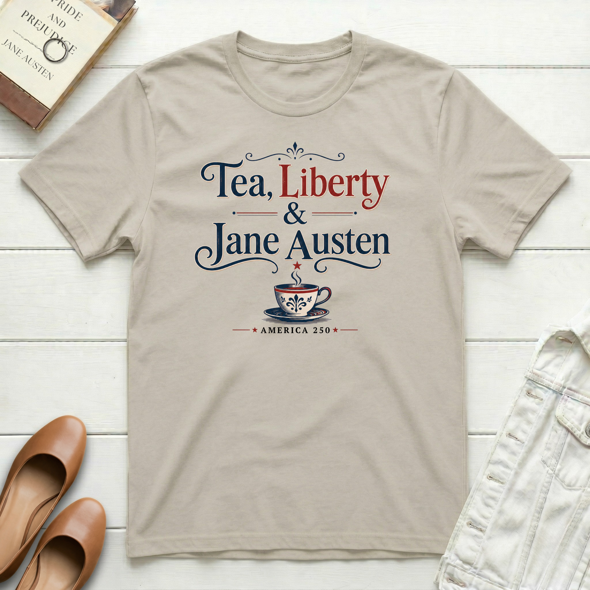 Tea, Liberty & Jane Austen T-Shirt