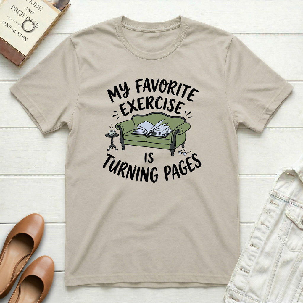 Favorite Exercise Is Turning Pages T-Shirt