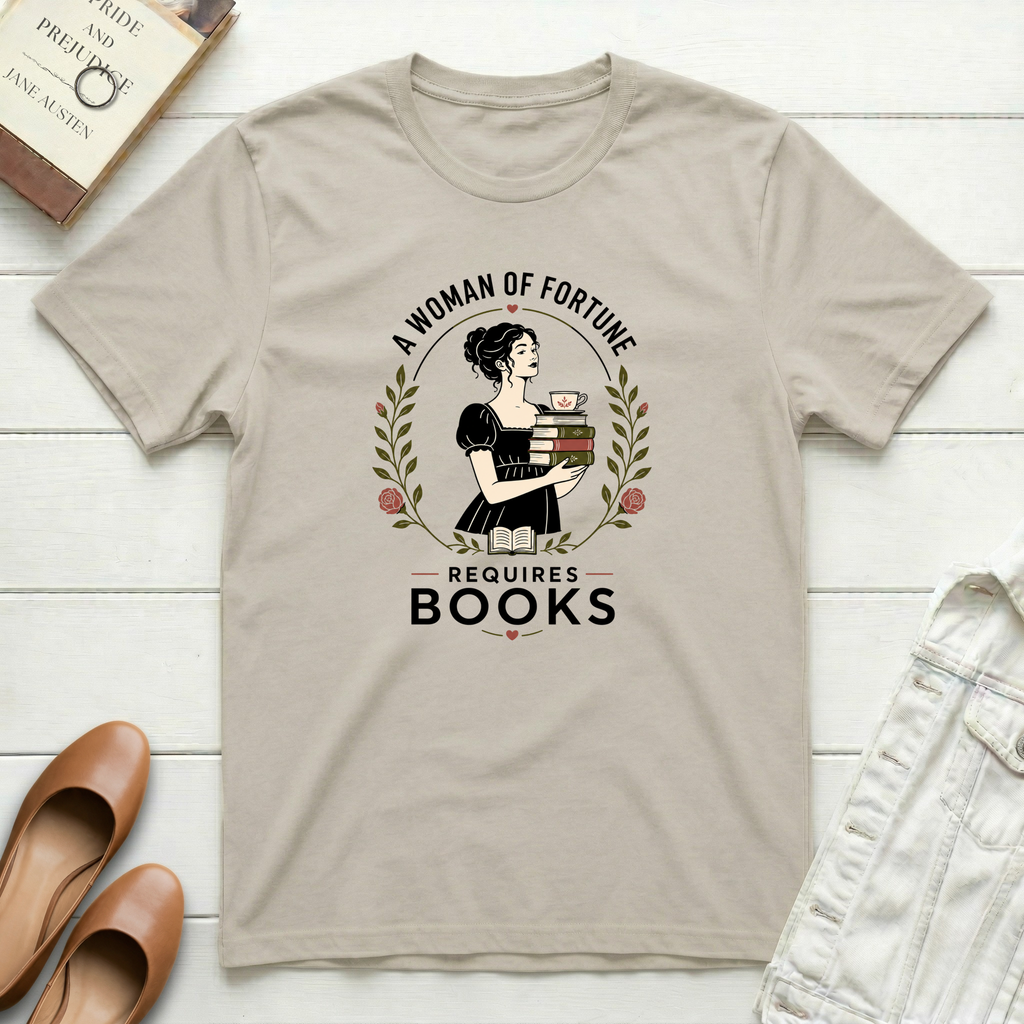 Woman Requires Books T-Shirt