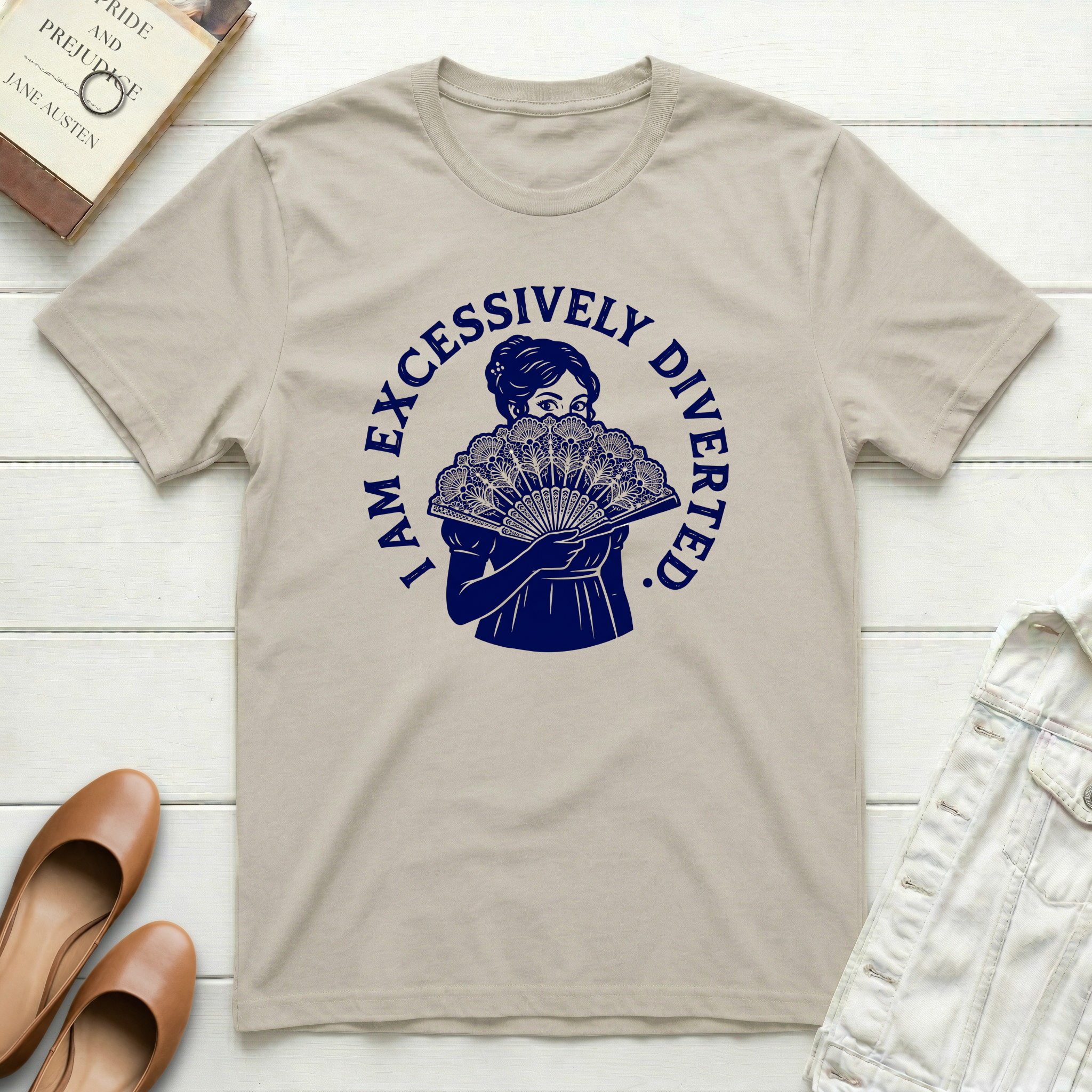 Excessively Diverted Lady & Fan T-Shirt