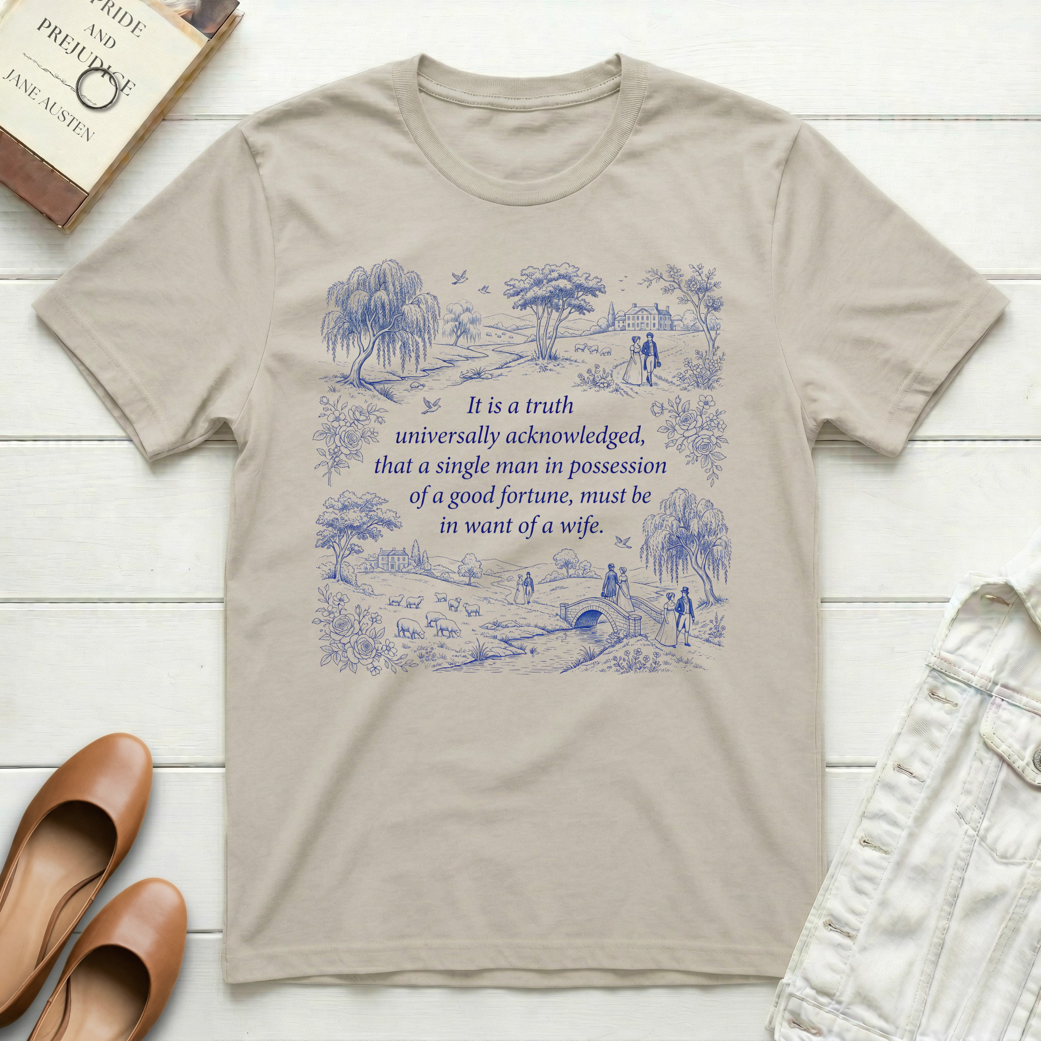 It's a Truth Universally Acknowledged Toile T-Shirt