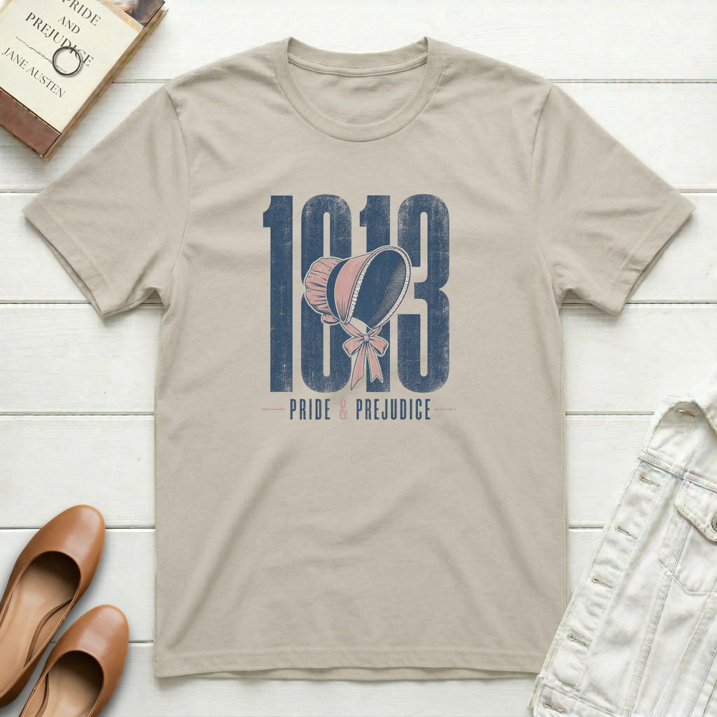 1813 Pride & Prejudice Bonnet T-Shirt
