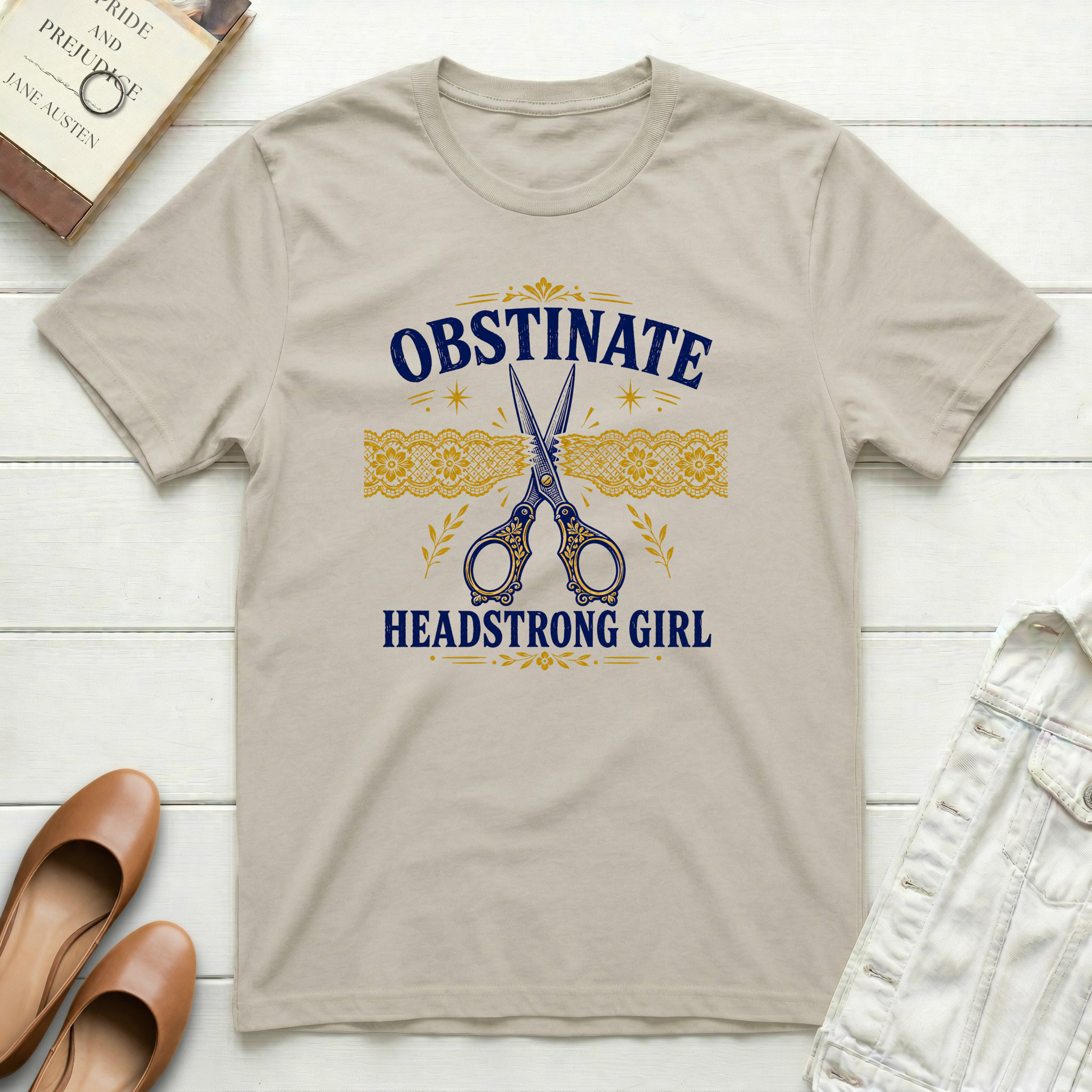 Obstinate Headstrong Girl Fancy Scissors T-Shirt