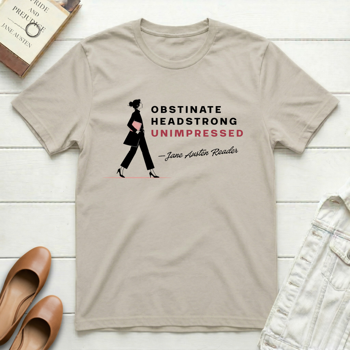 Unimpressed Austen Reader T-Shirt