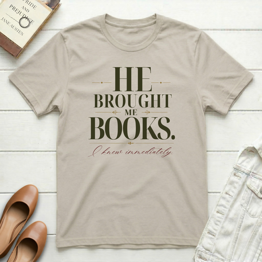 He Brought Books T-Shirt