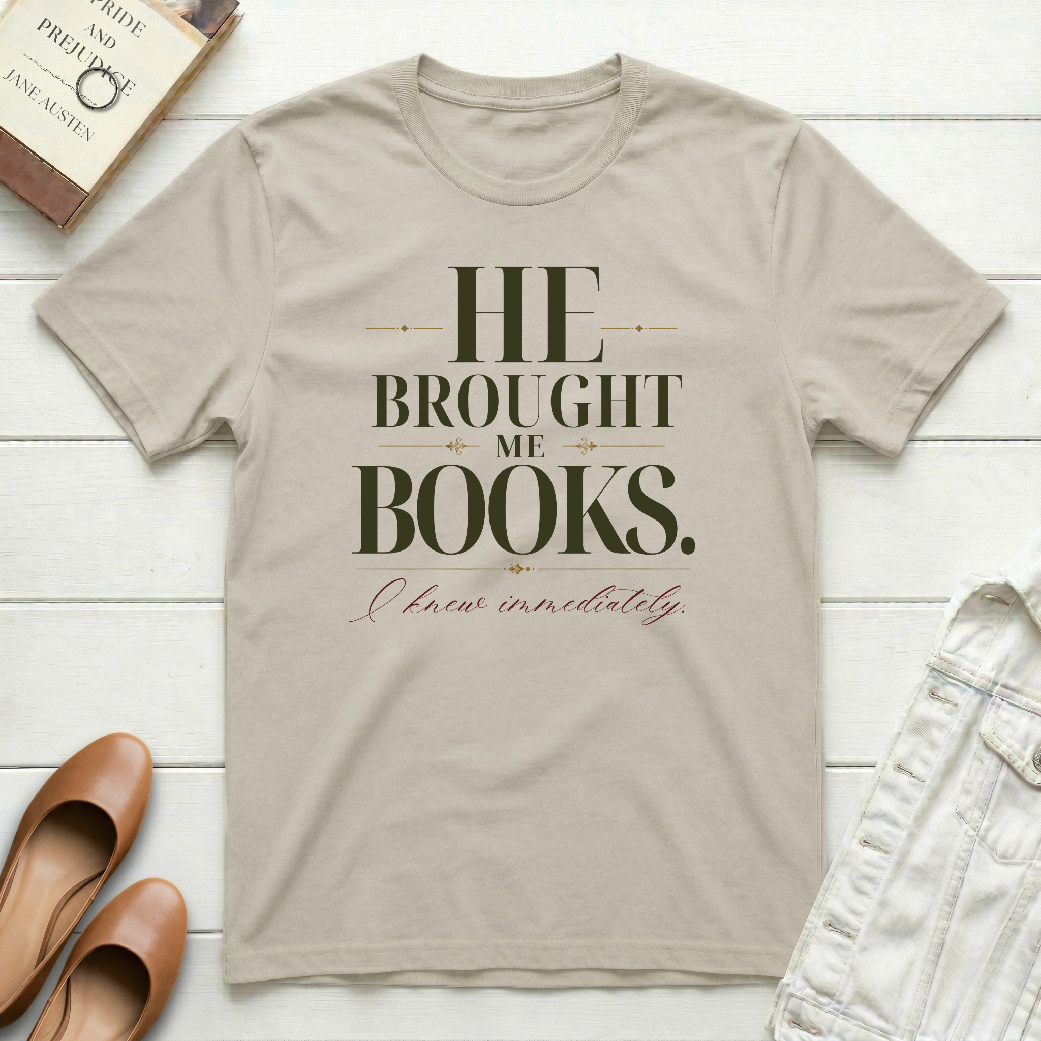 He Brought Books T-Shirt
