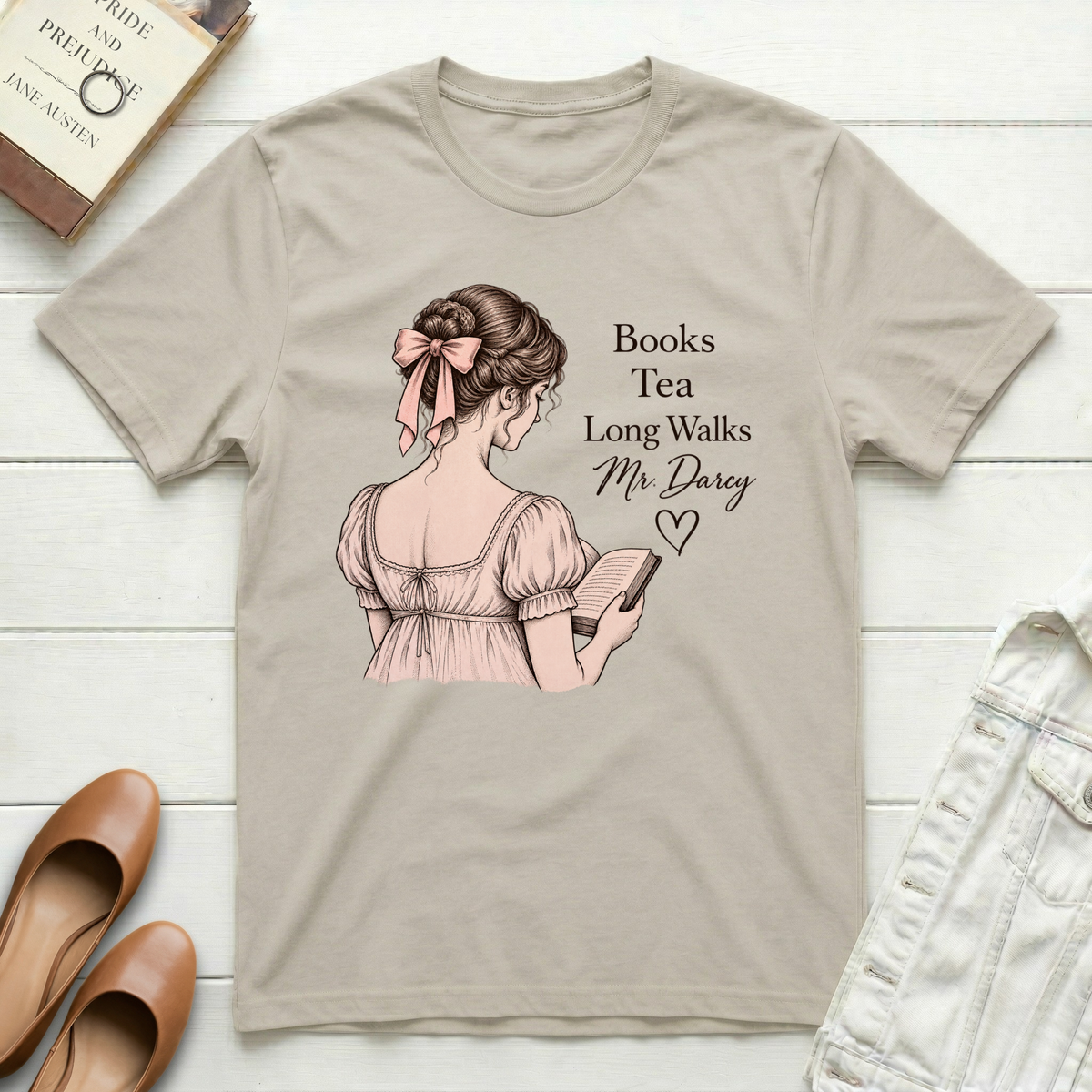 Books Tea Mr. Darcy T-Shirt