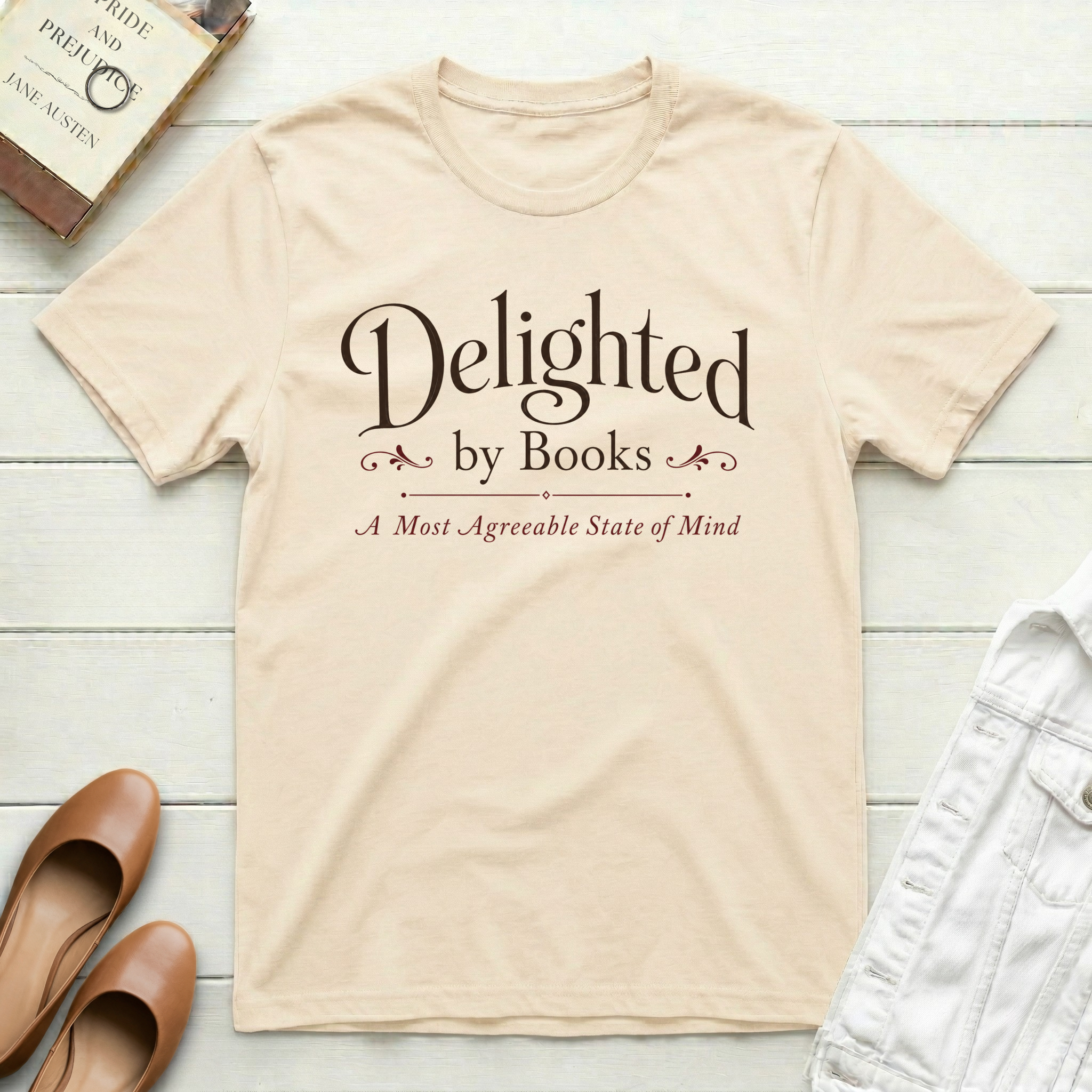 Delighted by Books T-Shirt