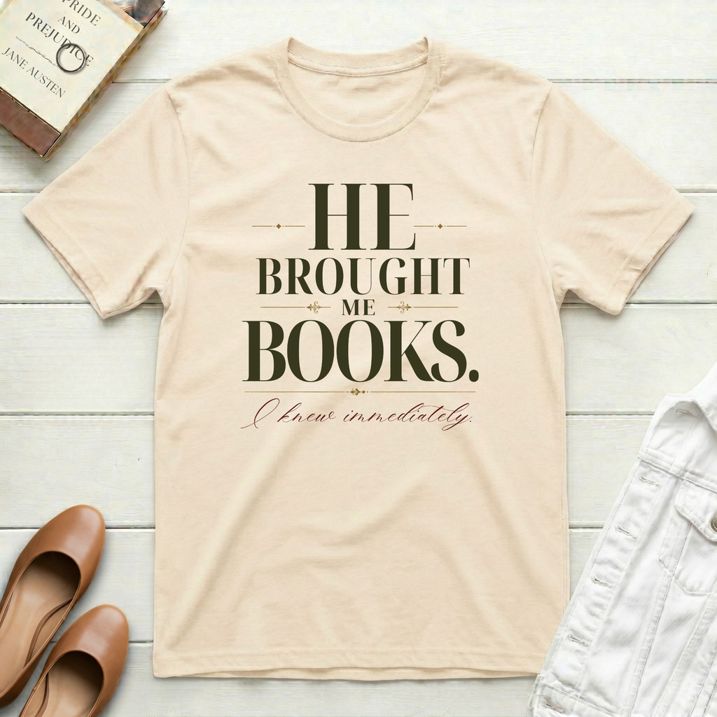 He Brought Books T-Shirt