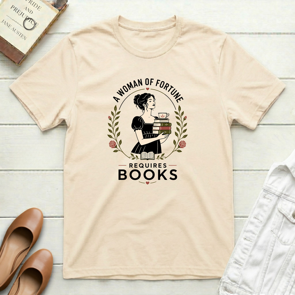 Woman Requires Books T-Shirt