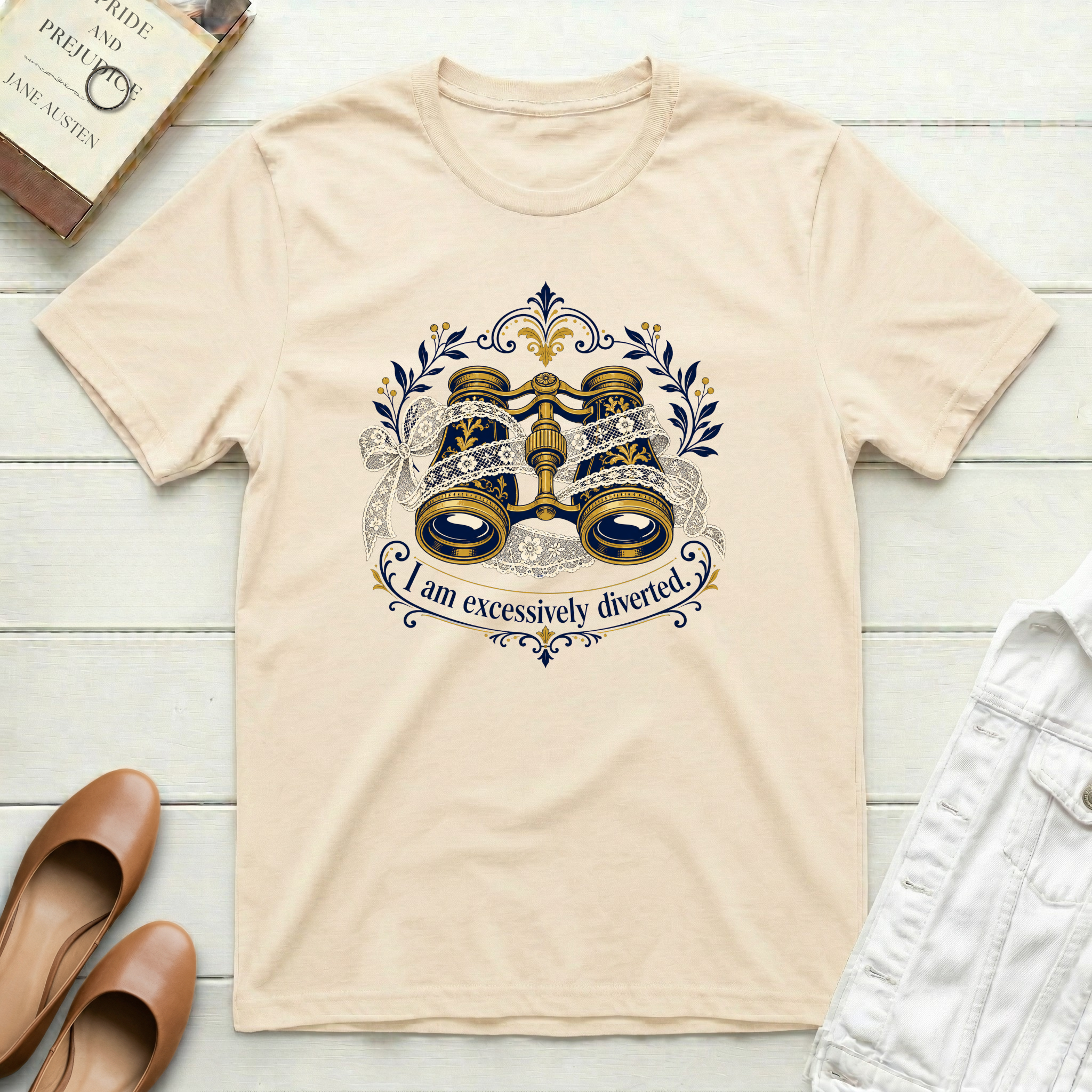 I Am Excessively Diverted Opera Glasses T-Shirt