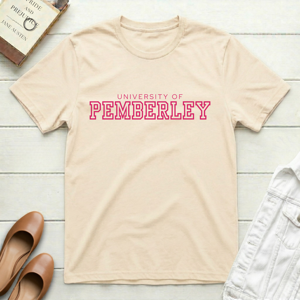 Pemberley University Outlined T‑Shirt
