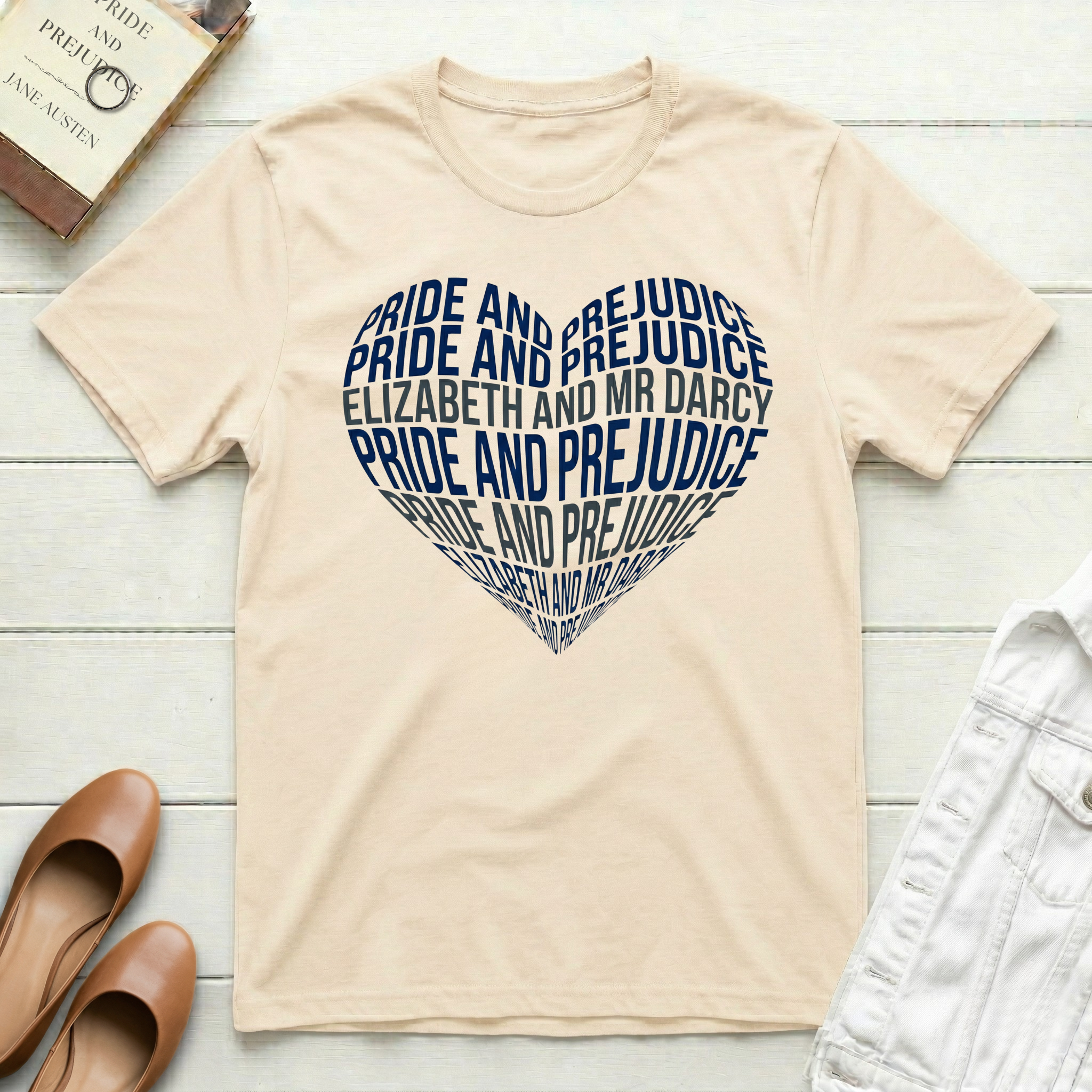 Pride and Prejudice Heart T-Shirt