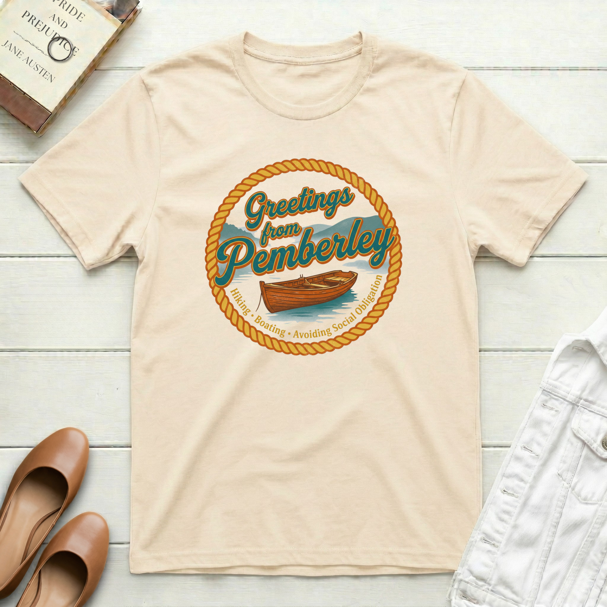Greetings from Pemberley Hiking T-Shirt