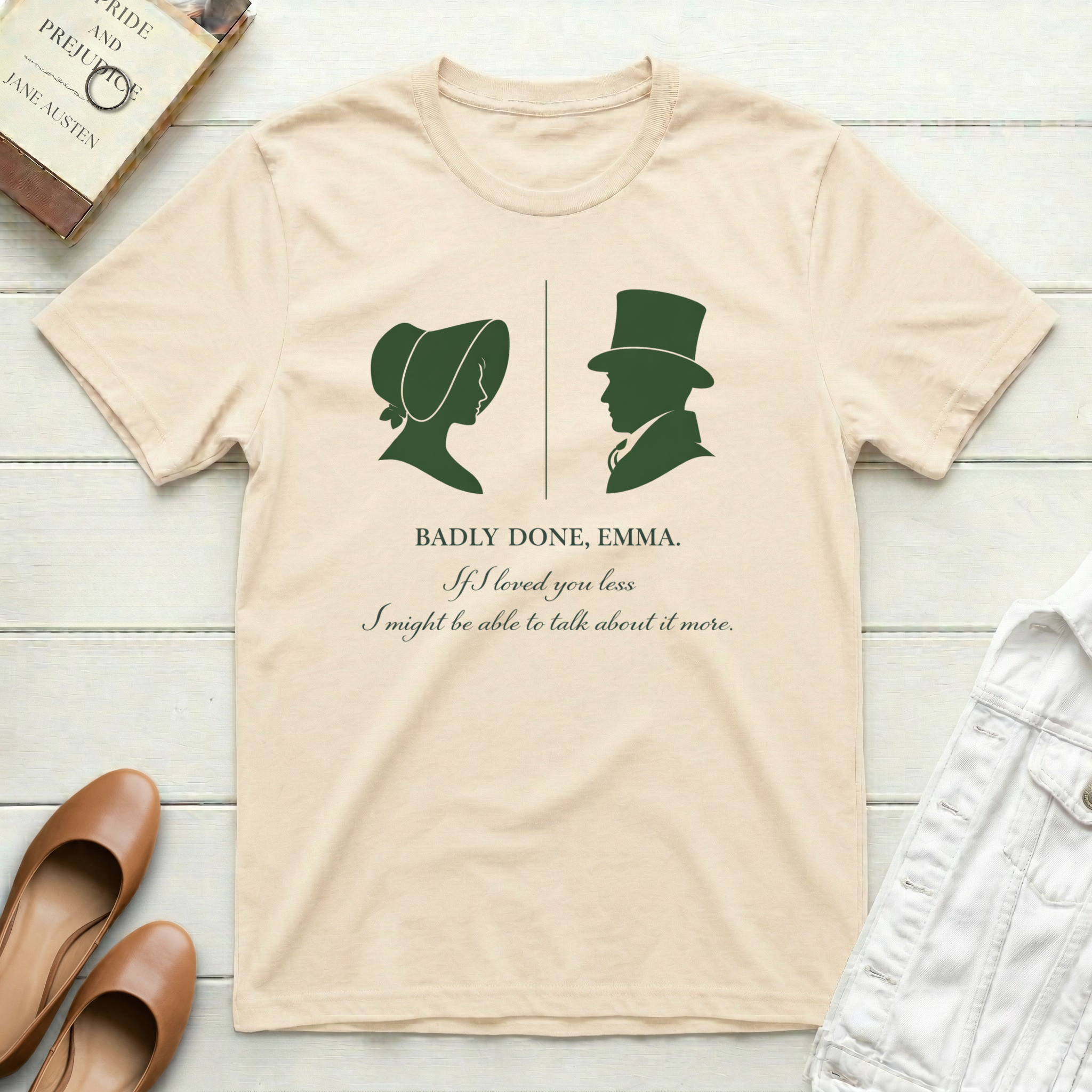 Emma & Mr. Knightley Badly Done, T-Shirt