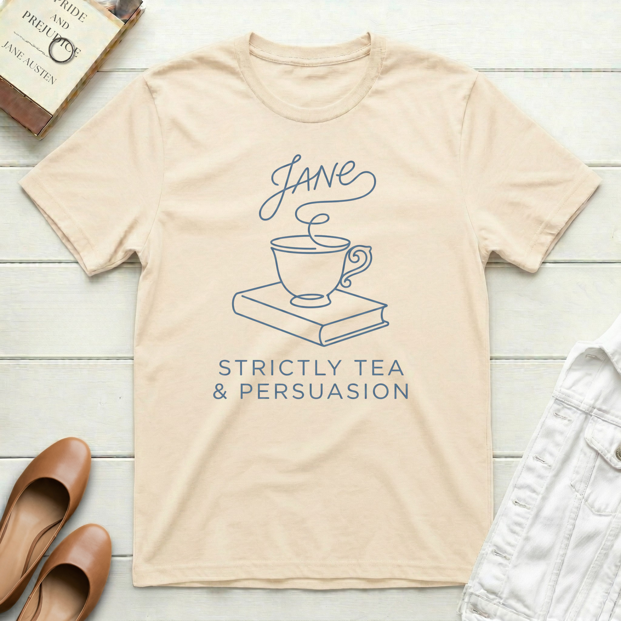 Jane Strictly Tea & Persuasion T-Shirt