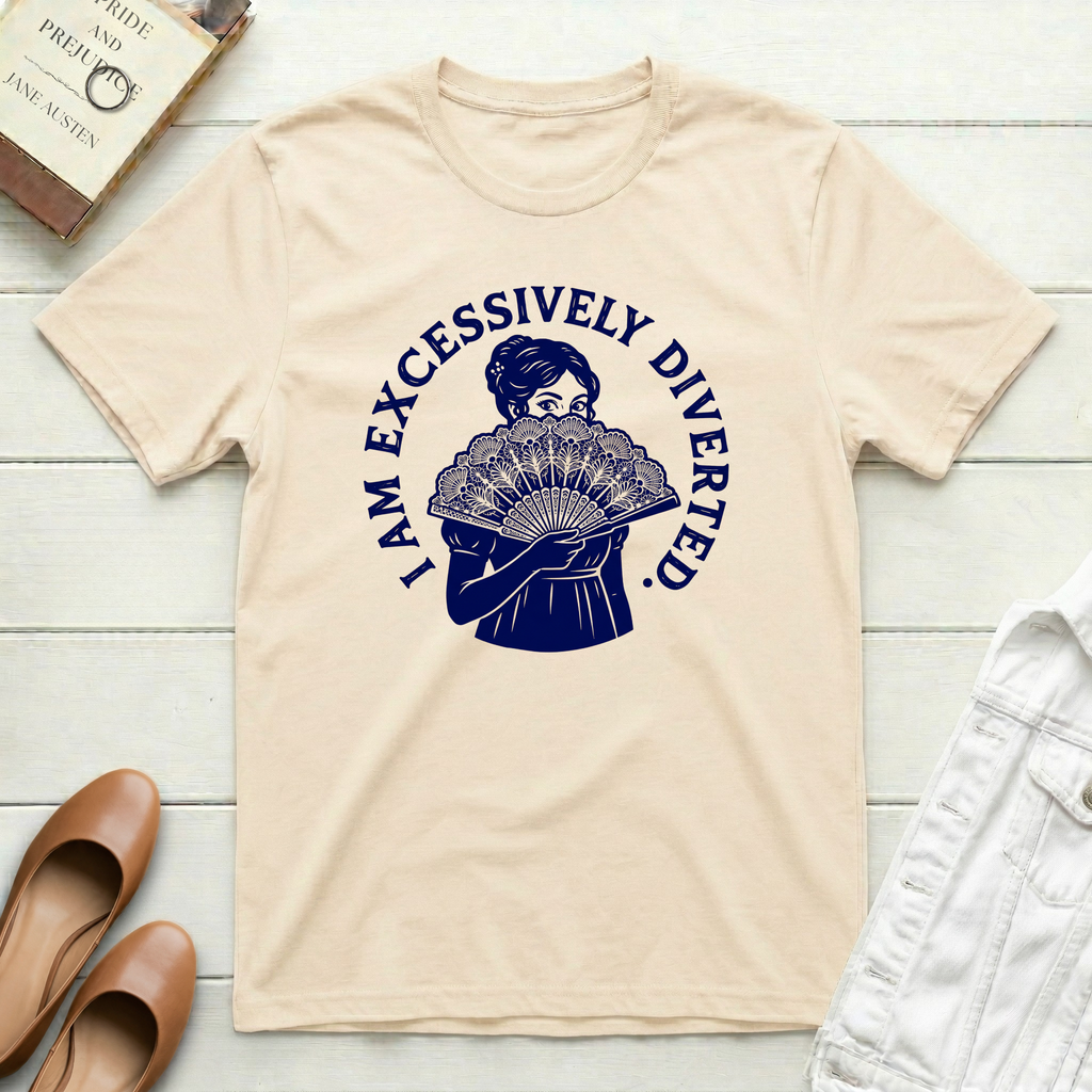 Excessively Diverted Lady & Fan T-Shirt