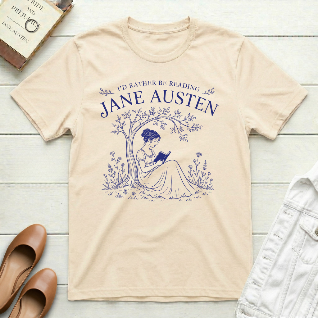 Reading Jane Under Trees T-Shirt