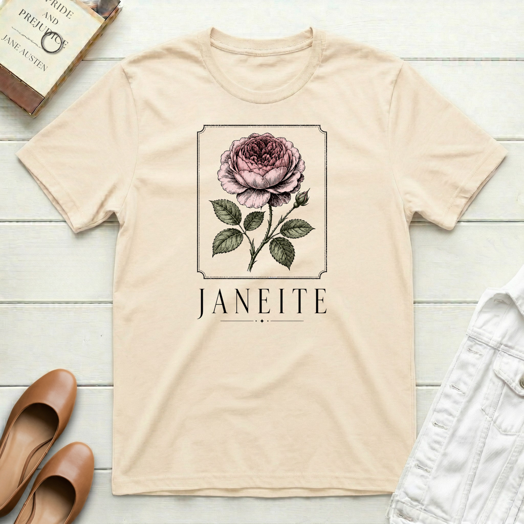 Janeite with Peony T-Shirt