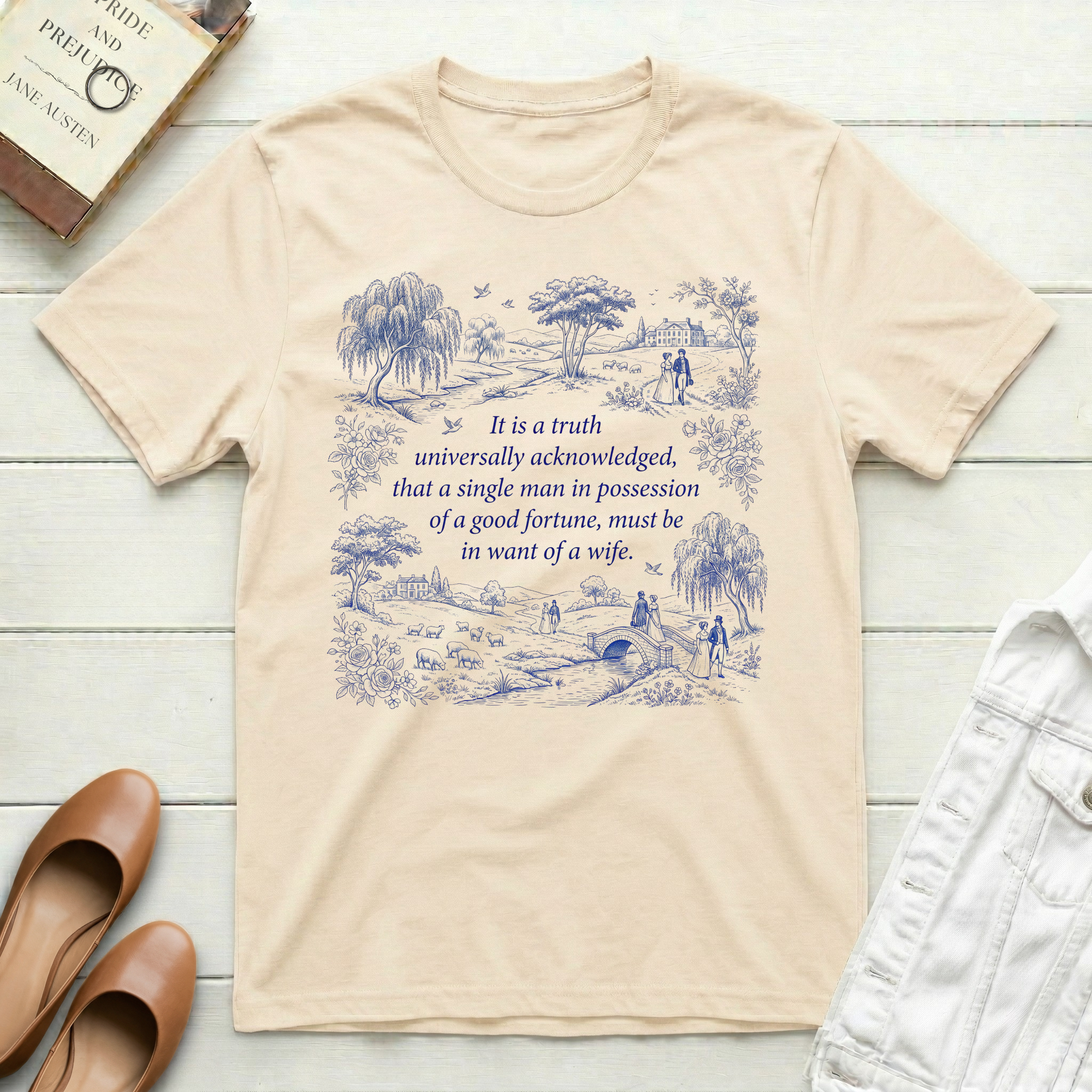 It's a Truth Universally Acknowledged Toile T-Shirt