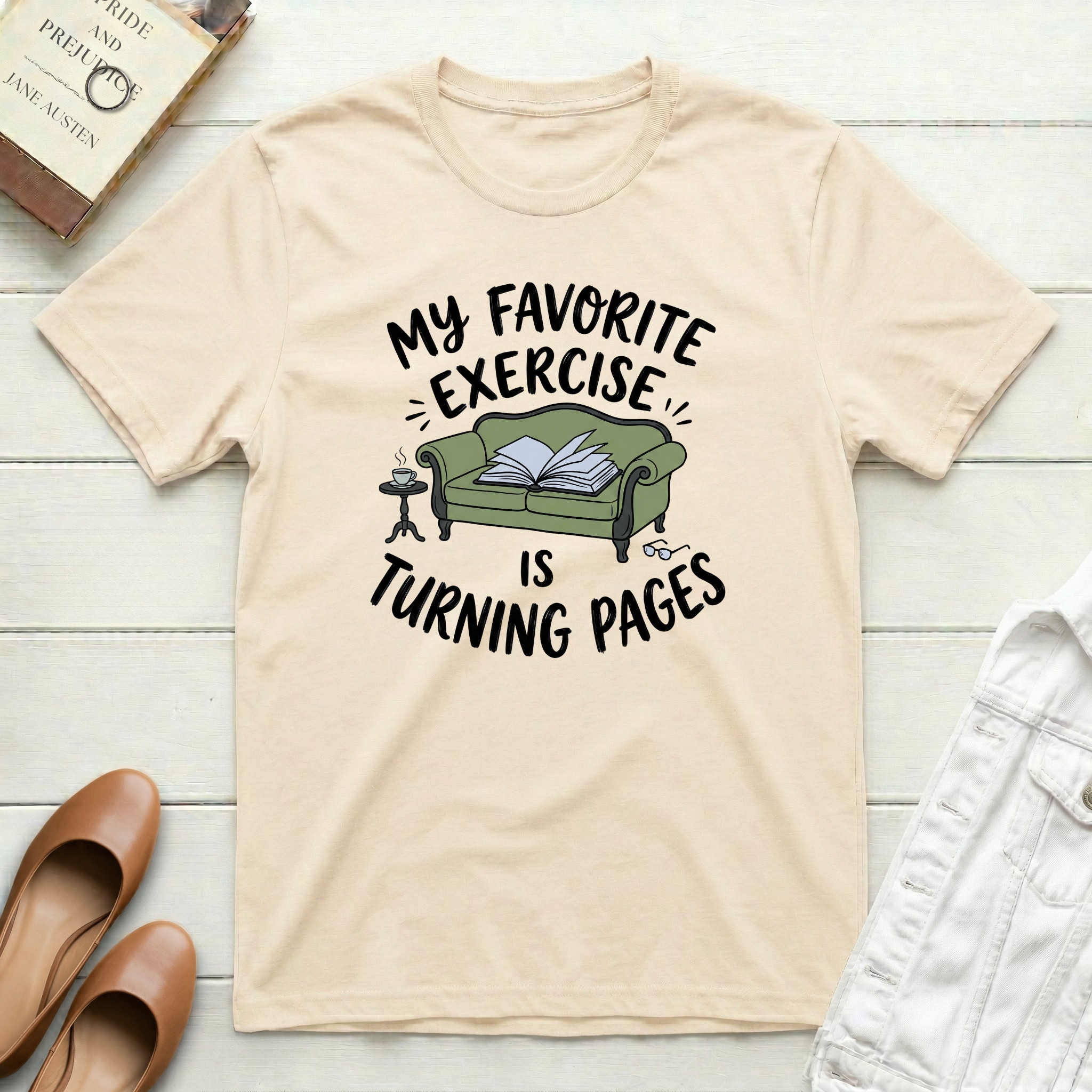 Favorite Exercise Is Turning Pages T-Shirt