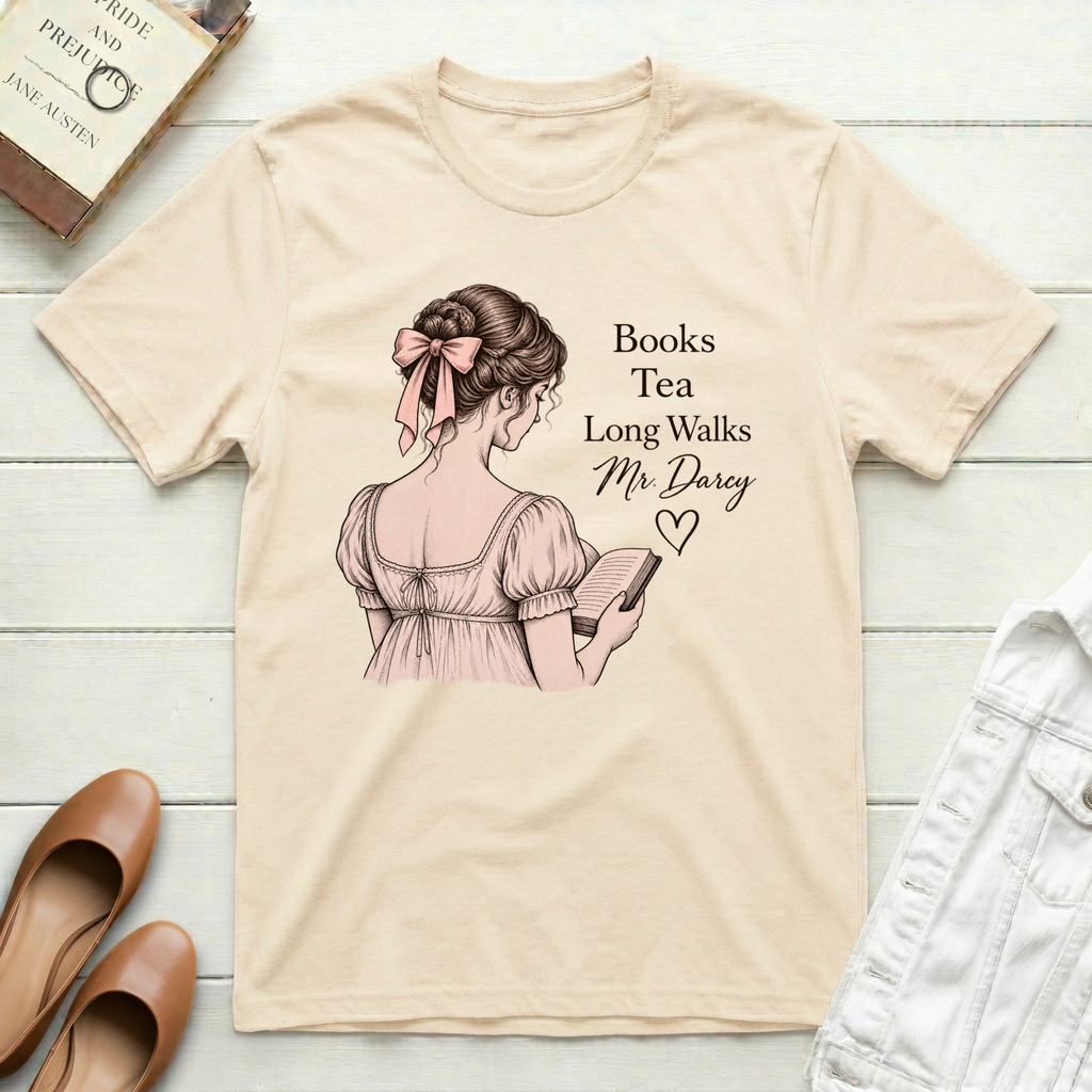 Books Tea Mr. Darcy T-Shirt