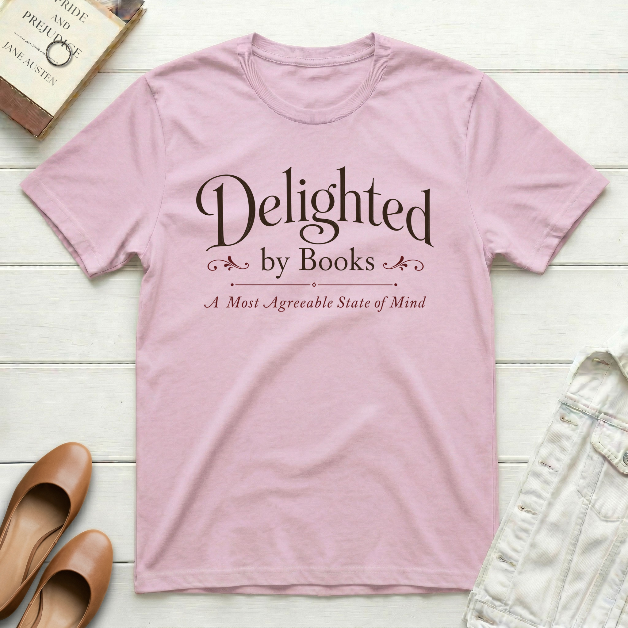 Delighted by Books T-Shirt
