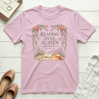 Reading Jane Under Flowers T-Shirt