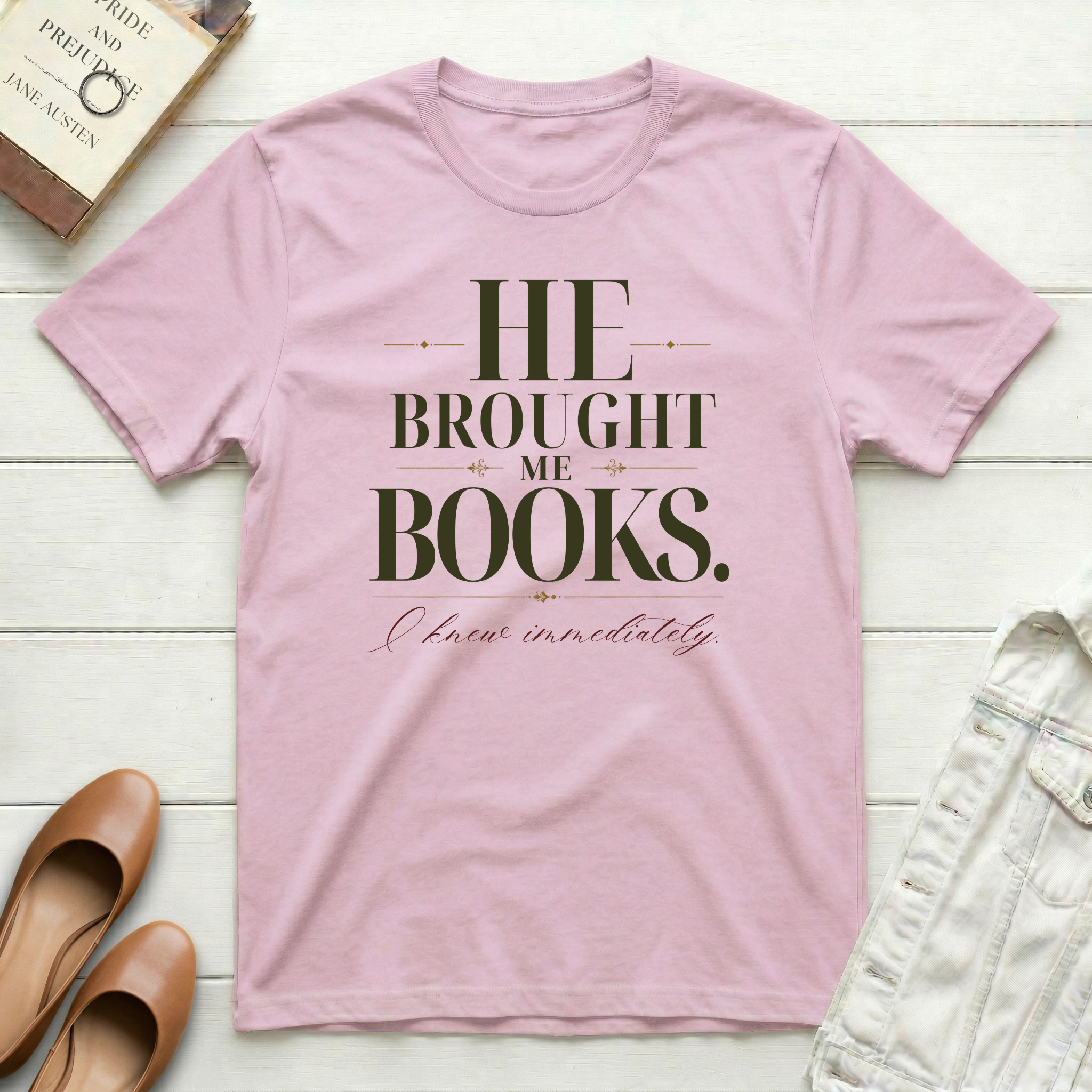 He Brought Books T-Shirt