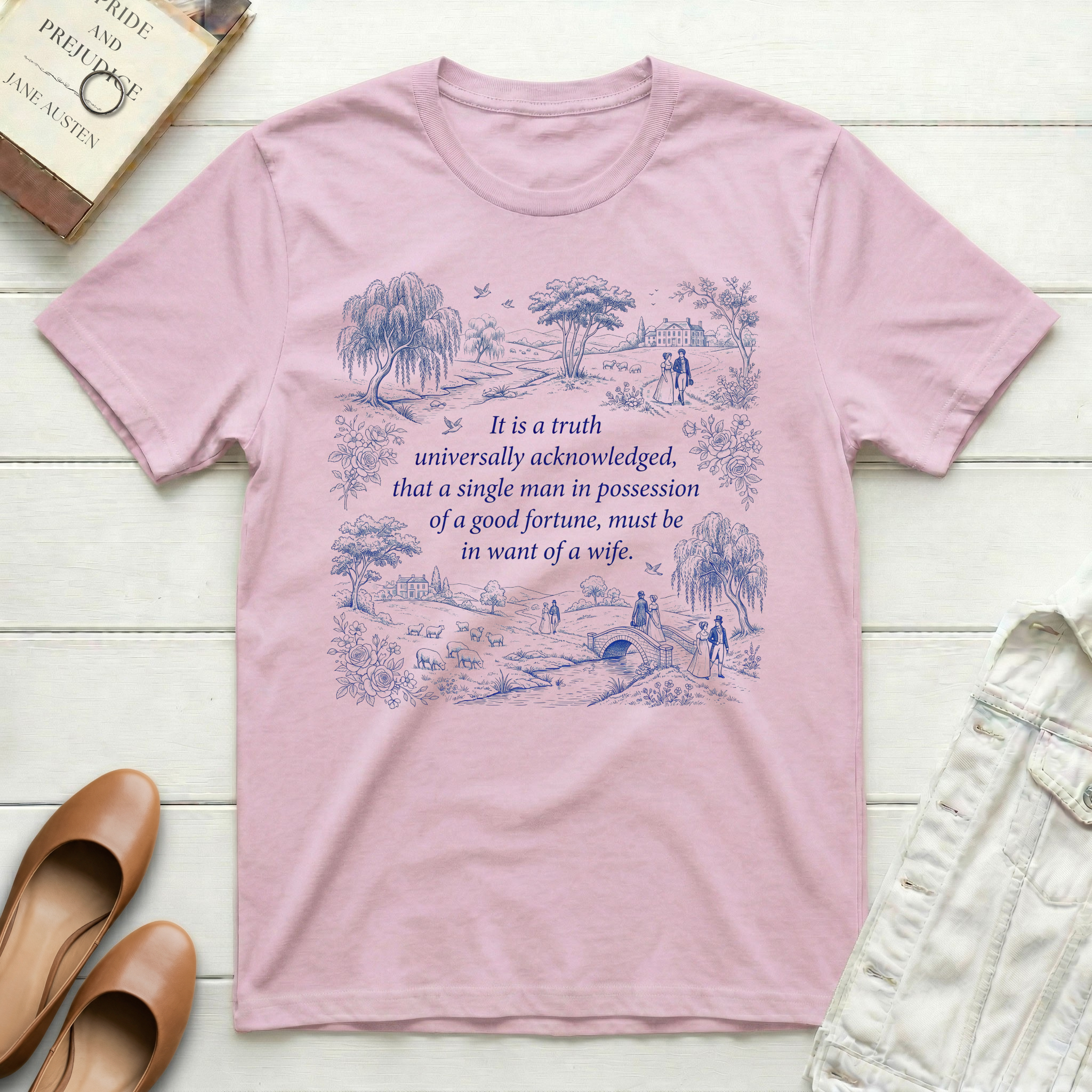 It's a Truth Universally Acknowledged Toile T-Shirt