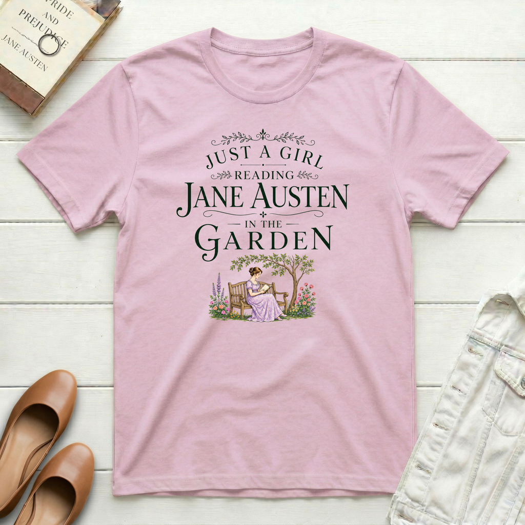 Just a Girl Reading Jane T-Shirt
