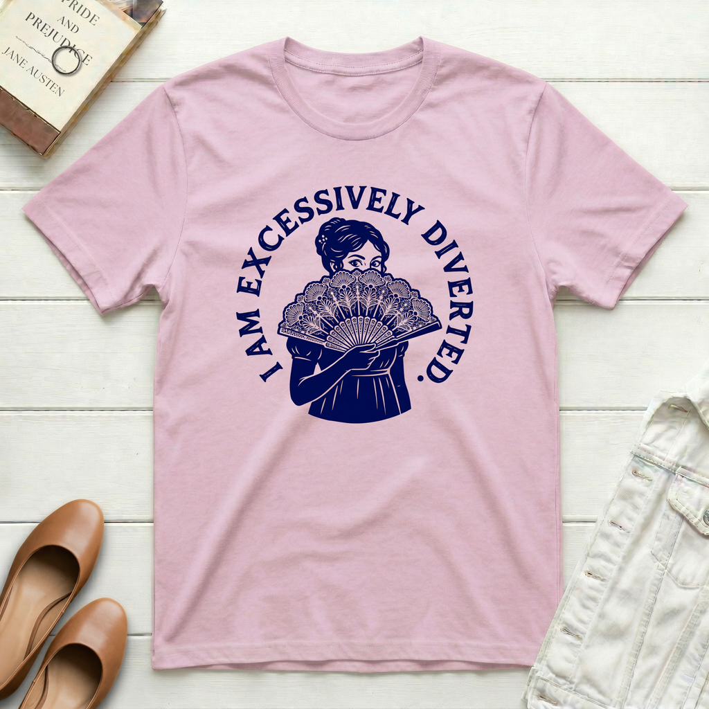Excessively Diverted Lady & Fan T-Shirt