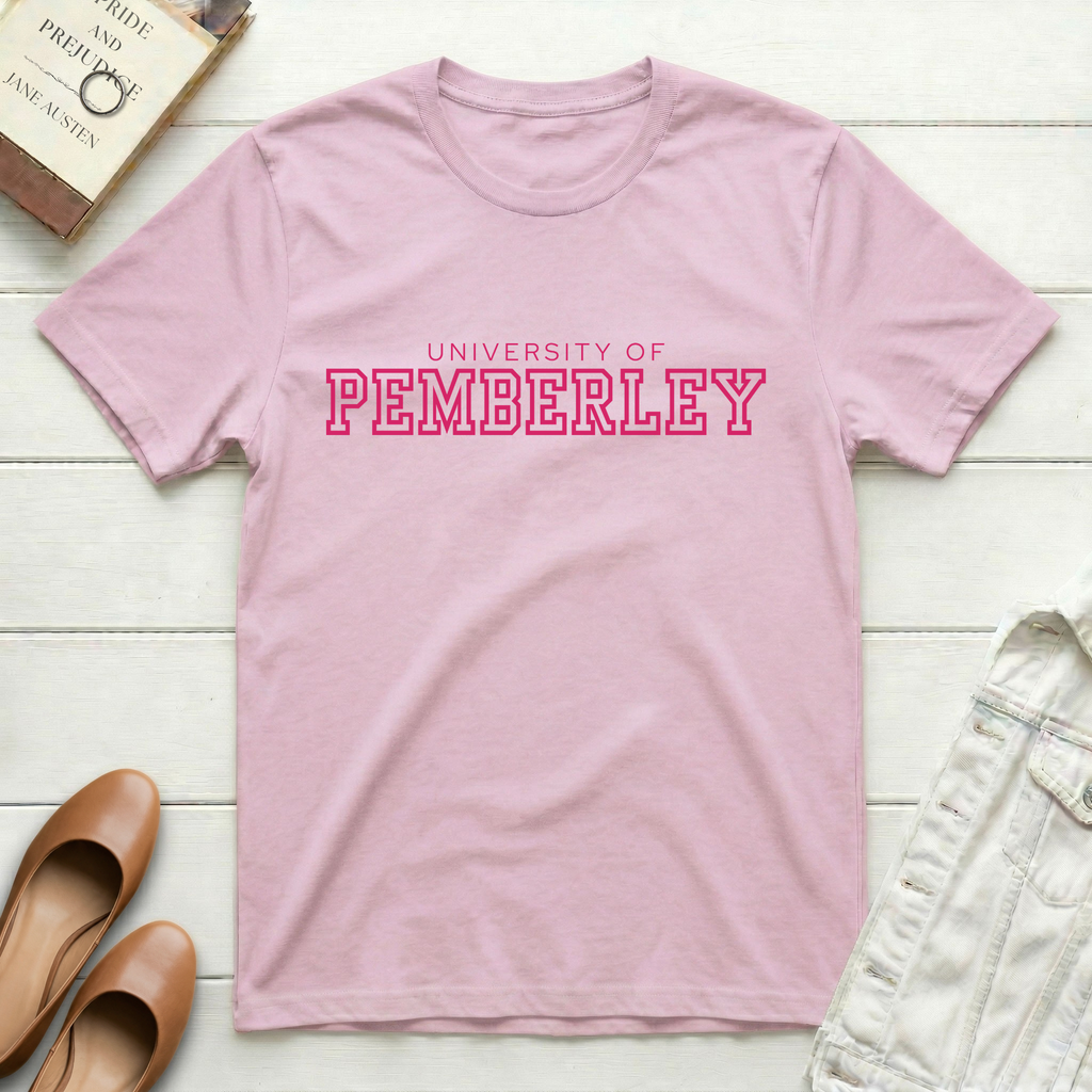 Pemberley University Outlined T‑Shirt