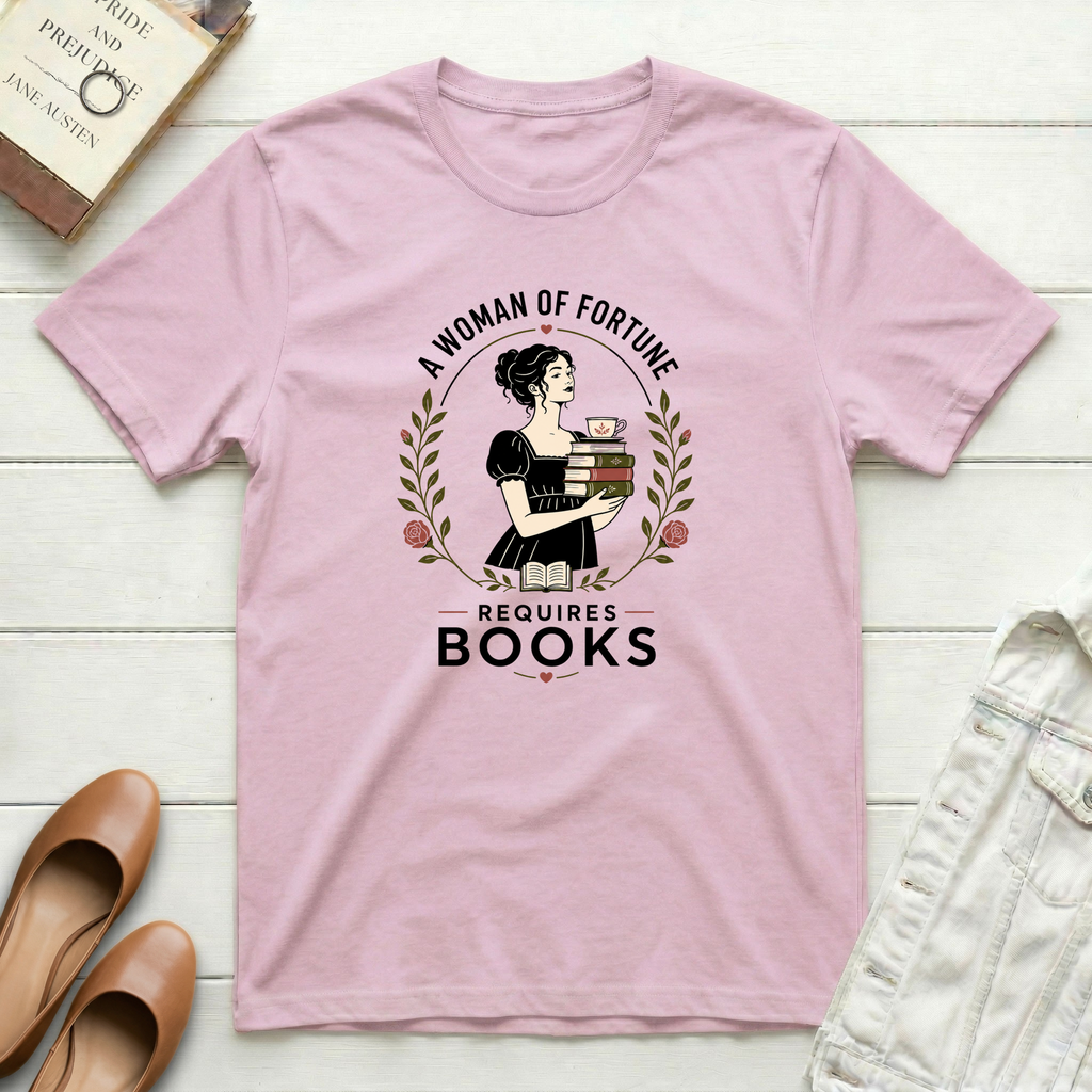 Woman Requires Books T-Shirt