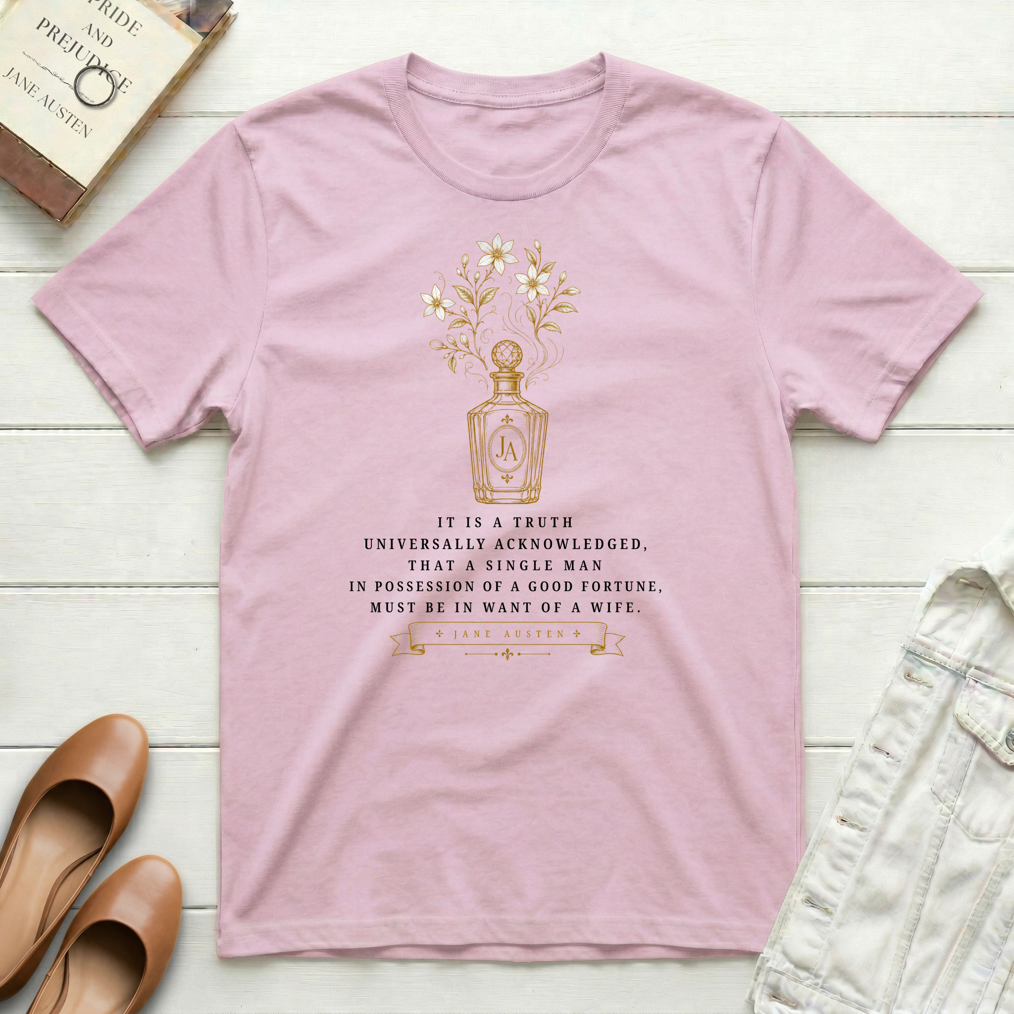 It Is A Truth Universally - Perfume Bottle T-Shirt
