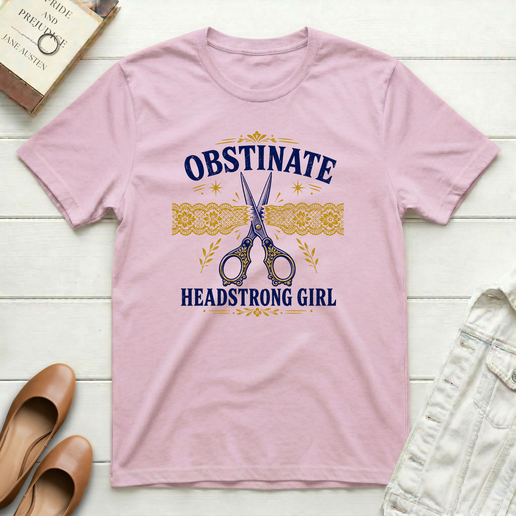 Obstinate Headstrong Girl Fancy Scissors T-Shirt
