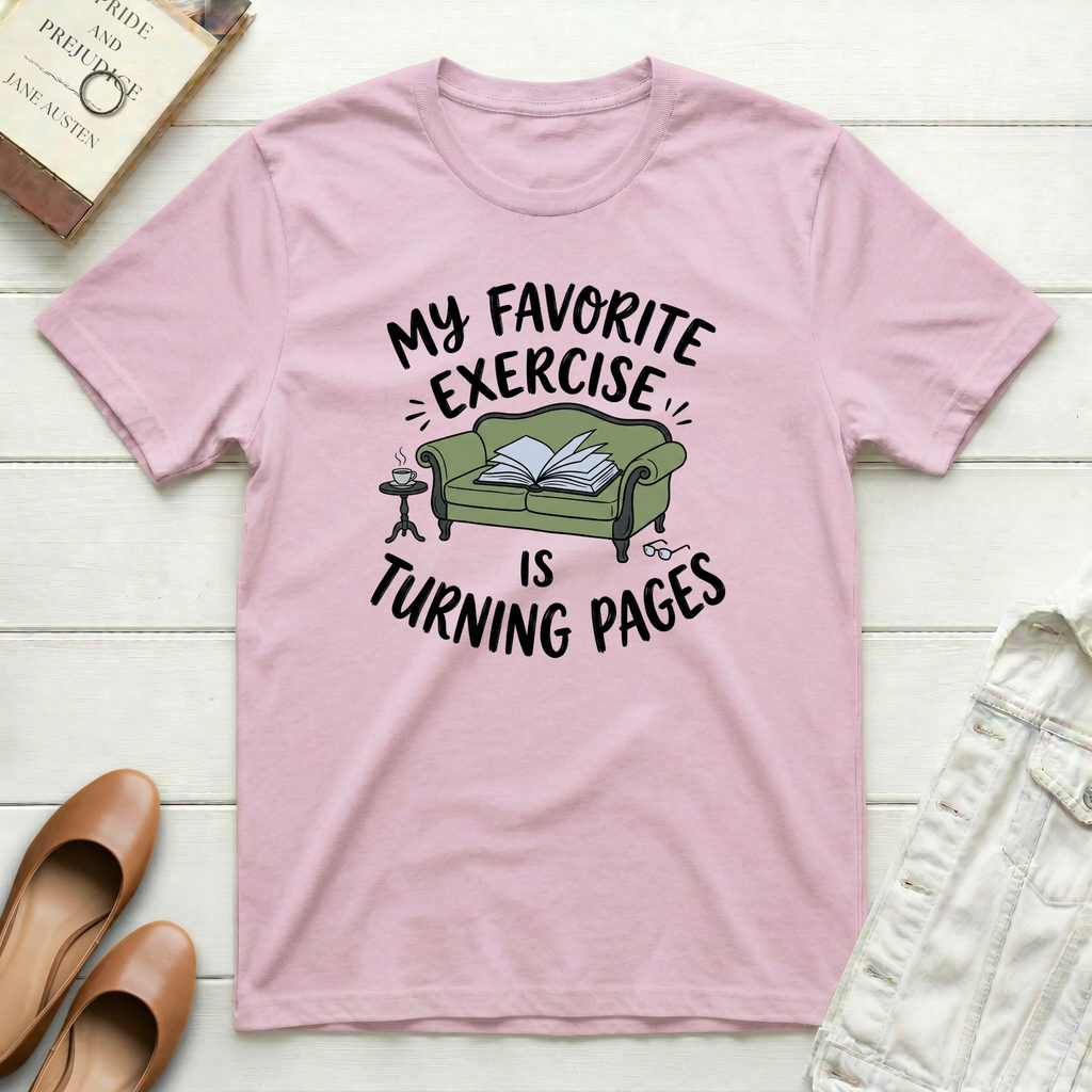 Favorite Exercise Is Turning Pages T-Shirt