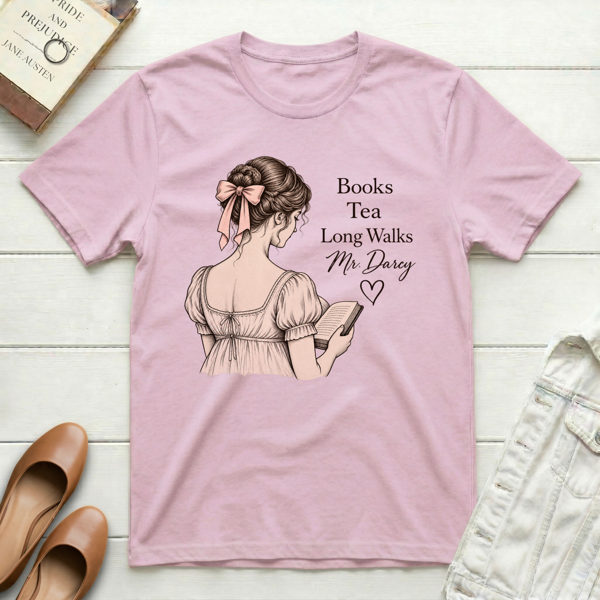 Books Tea Mr. Darcy T-Shirt