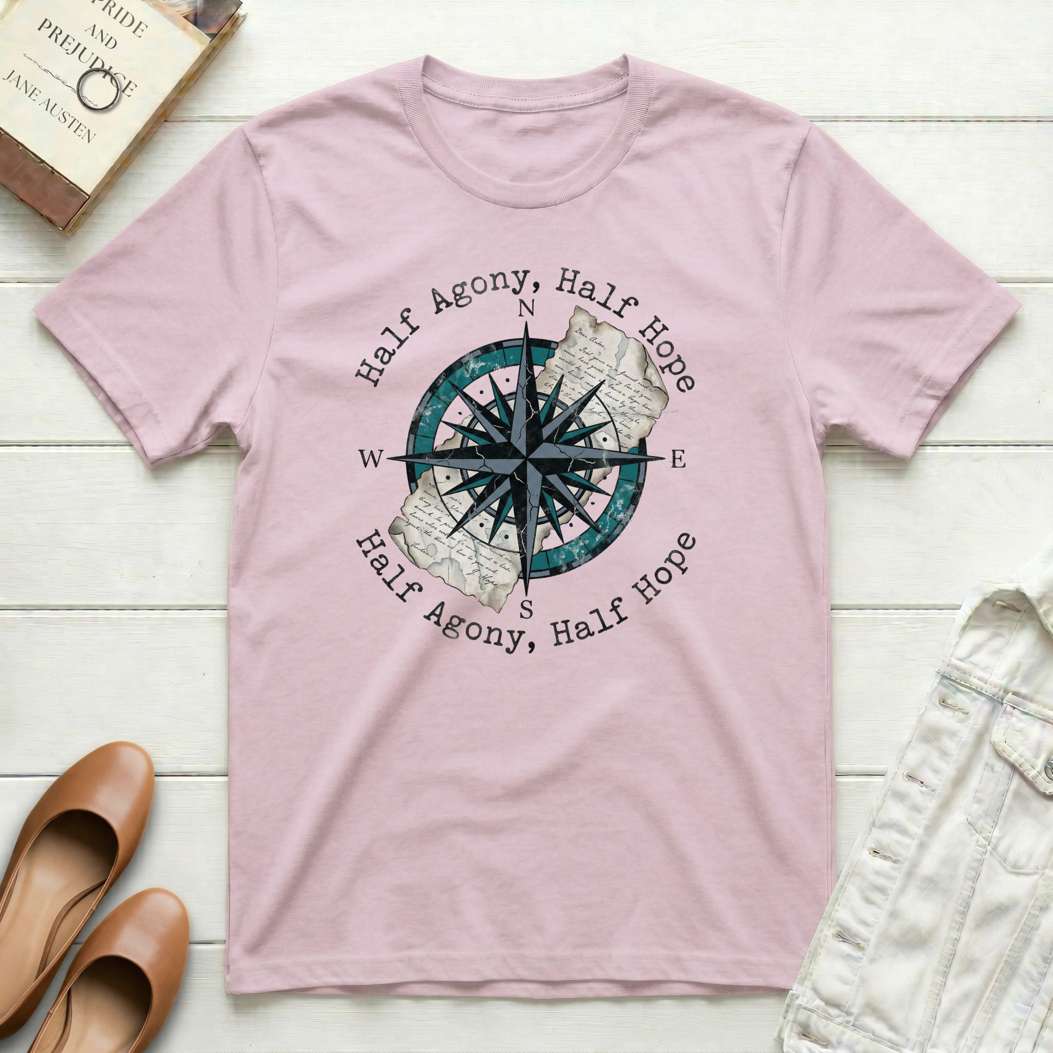 Half Agony, Half Hope Compass Nautical T-Shirt