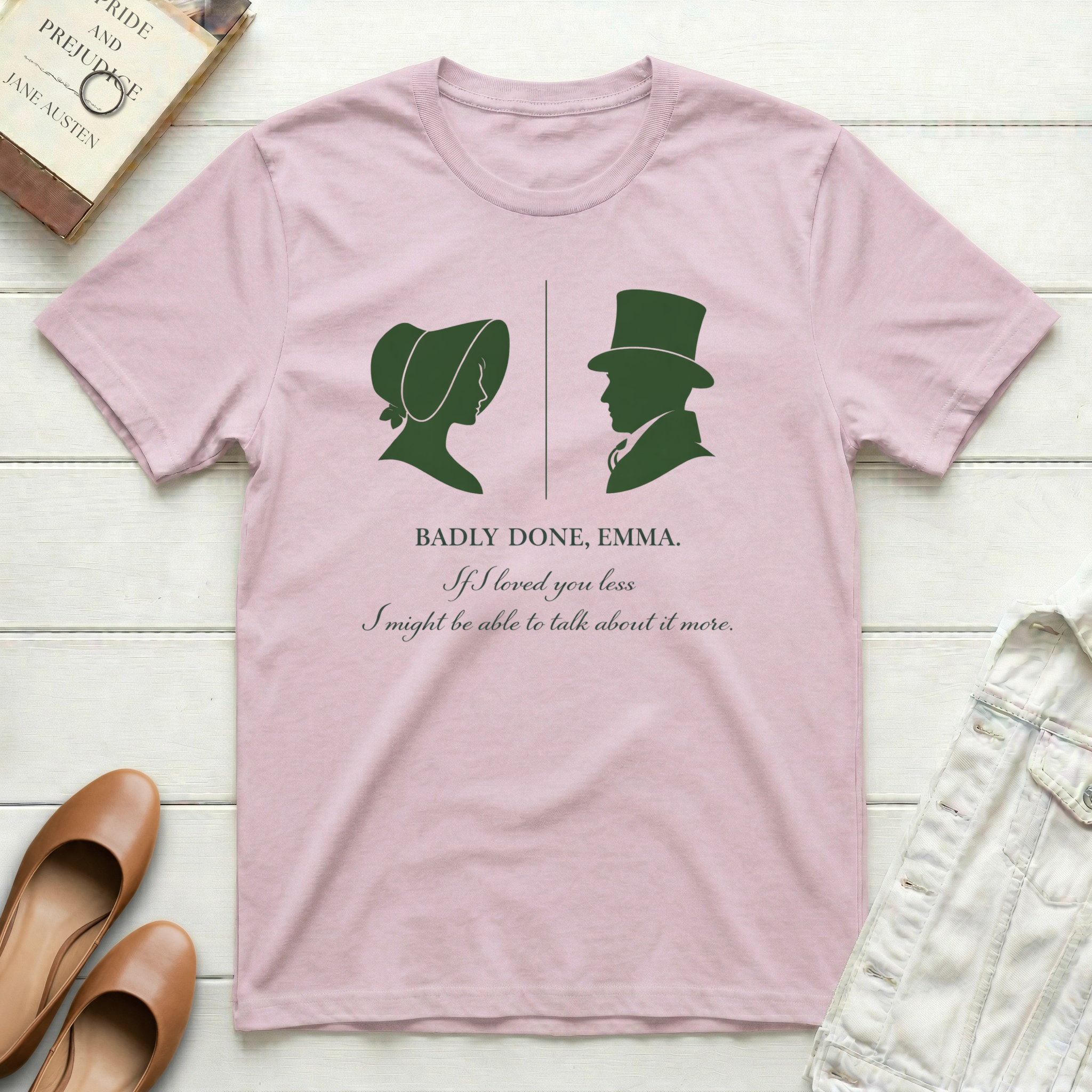 Emma & Mr. Knightley Badly Done, T-Shirt