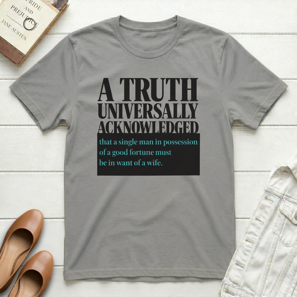 Truth Universally Acknowledged Book Cover T-Shirt