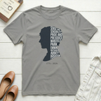 Jane Austen Silhouette with Books T-Shirt