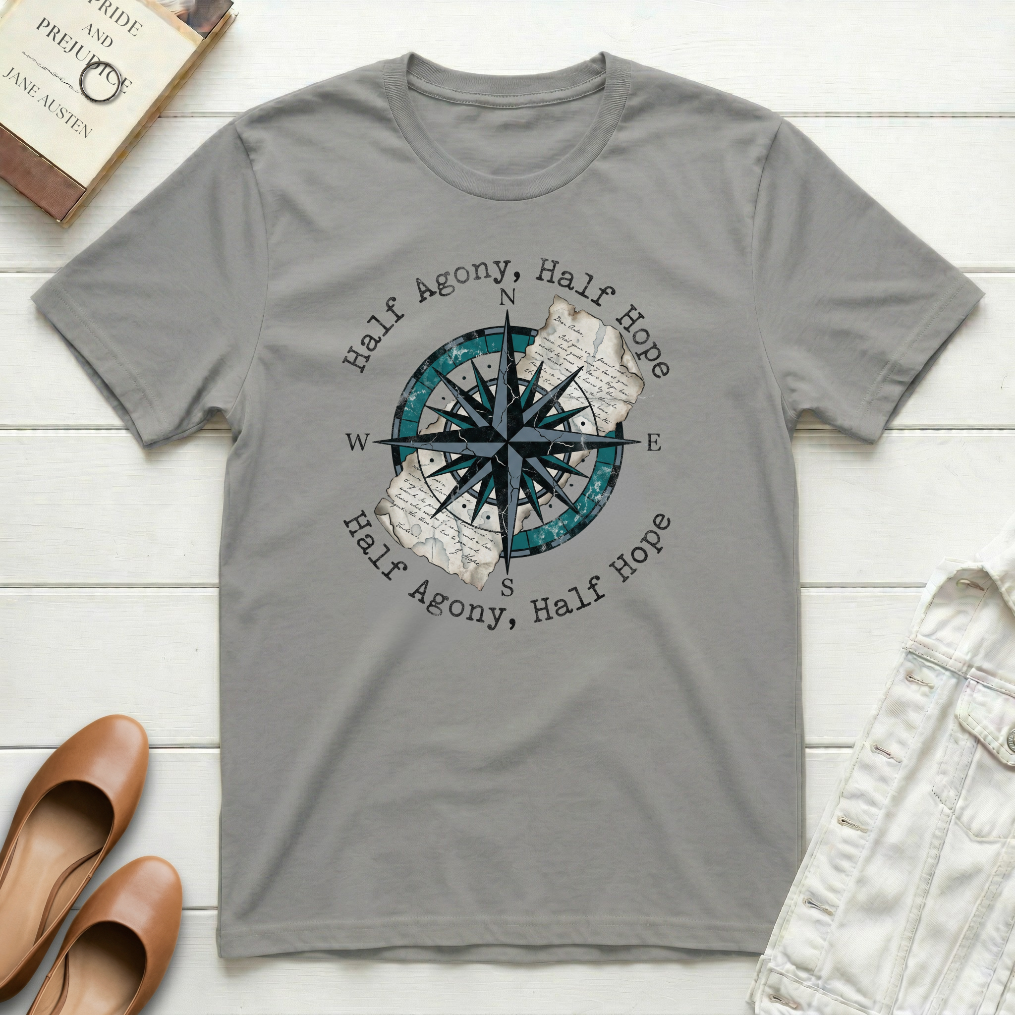 Half Agony, Half Hope Compass Nautical T-Shirt