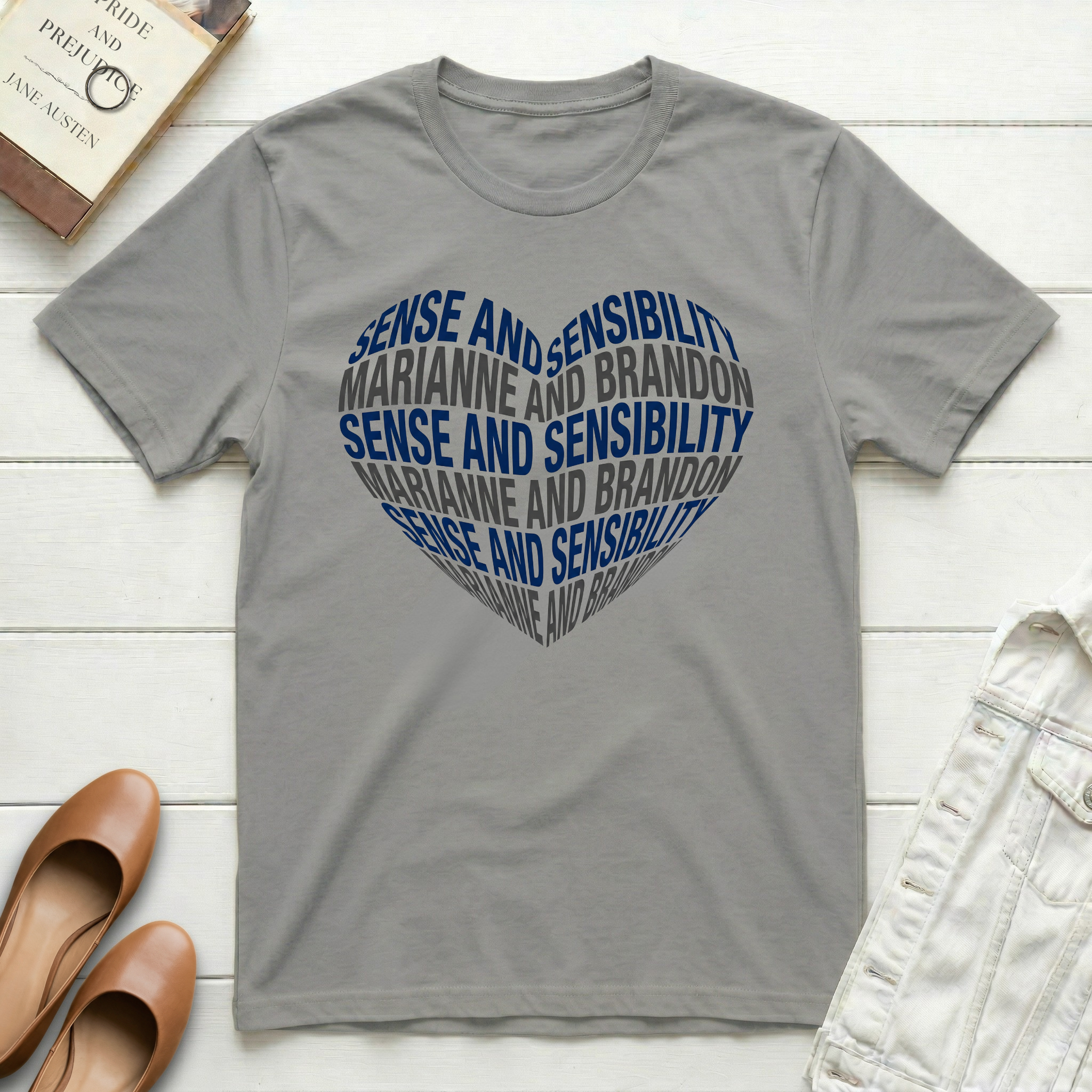 Sense and Sensibility Heart T-Shirt