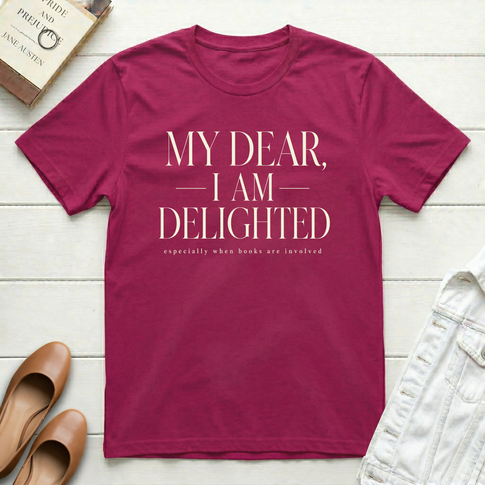Delighted by BooksT-Shirt