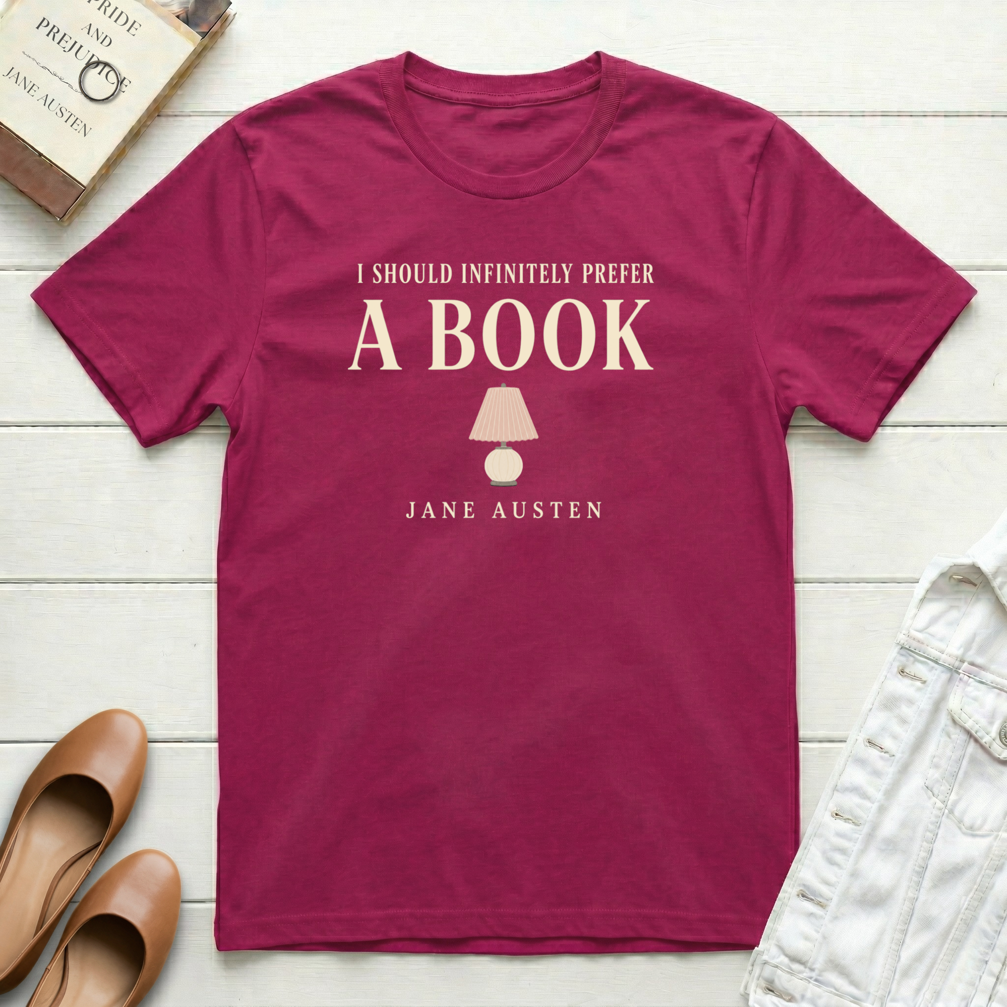 Prefer A Book Romantic T-Shirt